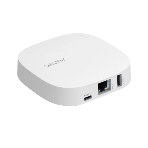 Aeotec Smart Home Hub 2, a SmartThings hub with Zigbee, Thread, Ethernet, Wi-Fi and Bluetooth