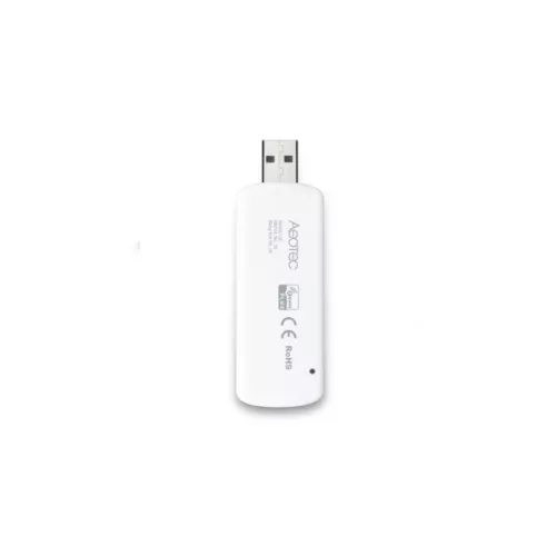 Aeotec Z-Stick, an USB Z-Wave controller with battery, Gen5+ (ZW090)