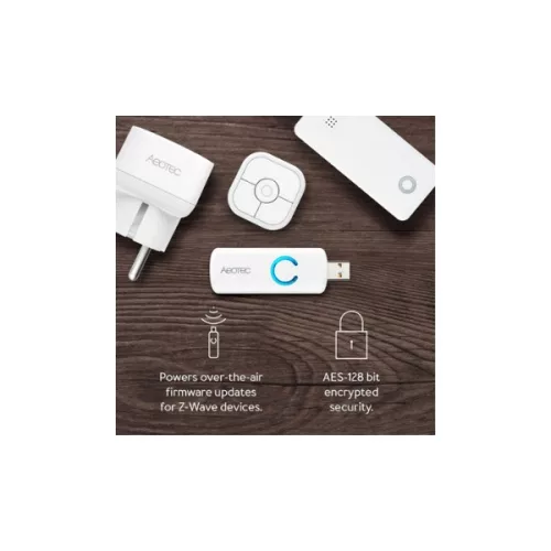 Aeotec Z-Stick, an USB Z-Wave controller with battery, Gen5+ (ZW090)
