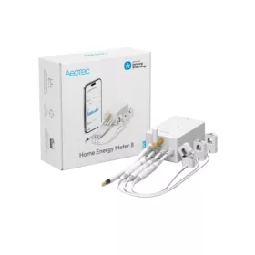   Aeotec Home Energy Meter 8 – Energy meter, three‑phase, with 3 x 60A current transformers, Z‑Wave 800 (ZWA046C3A60)