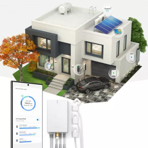 Aeotec Home Energy Meter 8 – Energy meter, three‑phase, with 3 x 60A current transformers, Z‑Wave 800 (ZWA046C3A60)