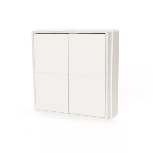 Shelly BLU Wall Switch 4 wireless switch + adapter for Gira / Merten mounting frames