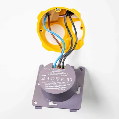 Shelly 2-Output Power Base for Wall Display – X1i, X2i network power supply with 2 relay outputs