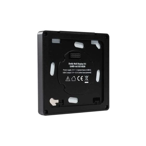 Shelly Wall Display X1i – Control panel, light switch, Wi-Fi, Bluetooth, black (SAWD-6A1XX10EU0)