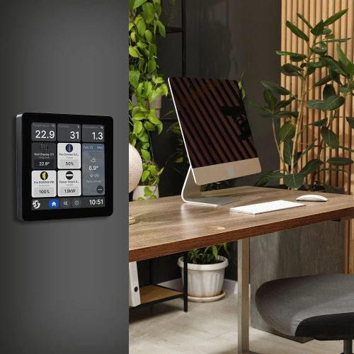Shelly Wall Display X1i – Control panel, light switch, Wi-Fi, Bluetooth, black (SAWD-6A1XX10EU0)