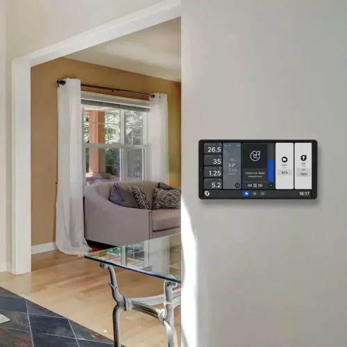 Shelly Wall Display X2i – Wall control panel and light switch, Wi-Fi, Bluetooth, black