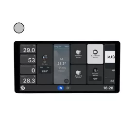   Shelly Wall Display X2i – Wall control panel and light switch, Wi-Fi, Bluetooth, silver