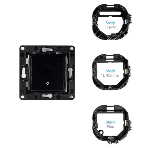Shelly Wall Switch 1 button - Black