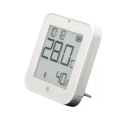 Shelly BLU H&T Display ZB – Temperature, humidity and light sensor with e-paper display, Zigbee, Bluetooth, white
