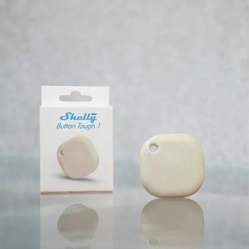 Shelly BLU Button TOUGH 1 ZB – Bluetooth, Zigbee remote control, ivory