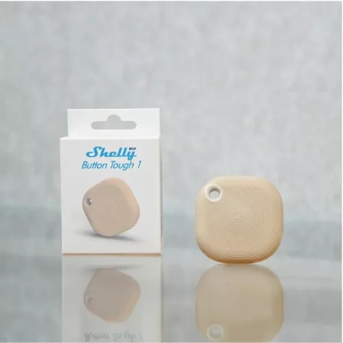 Shelly BLU Button TOUGH 1 ZB – Bluetooth, Zigbee remote control, mocha