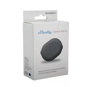   Shelly Button Add-on – Cover with button for Shelly Plus, Gen3 and Gen4 modules, black