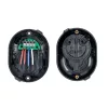 Shelly Button Add-on – Cover with button for Shelly Plus, Gen3 and Gen4 modules, black