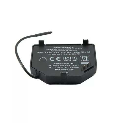 Shelly LoRa Add-on - long range communication add-on module
