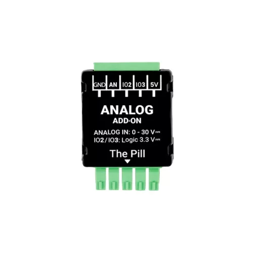 Shelly Analog 0-30 V Add-on  – Accessory connector for The Pill by Shelly multi-purpose input module