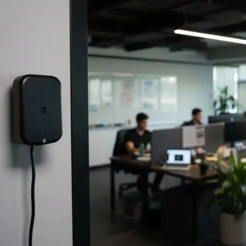 Shelly Presence Gen4 – mmWave presence and light sensor, Zigbee, Wi-Fi, Bluetooth, Matter, black