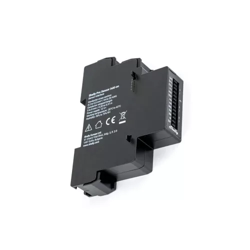 Shelly Pro Sensor Add-on – Sensor control adapter for Shelly Pro relays, for connecting sensors