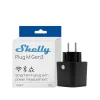 Shelly Plug M Gen3  – Wi-Fi + Bluetooth, Matter-compatible smart plug with energy monitoring, black