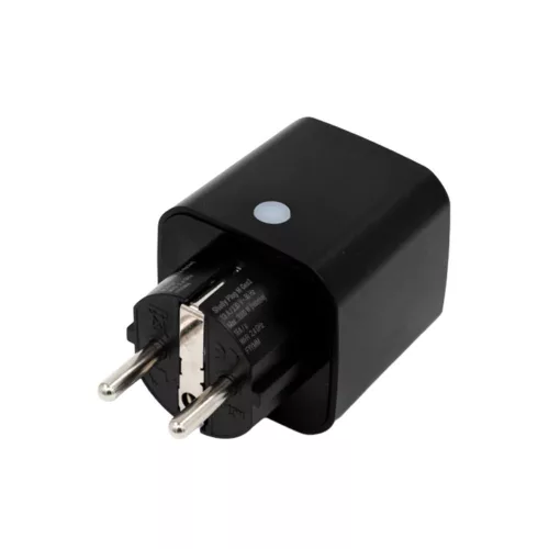 Shelly Plug M Gen3  – Wi-Fi + Bluetooth, Matter-compatible smart plug with energy monitoring, black