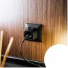 Shelly Plug M Gen3  – Wi-Fi + Bluetooth, Matter-compatible smart plug with energy monitoring, black