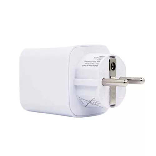 Shelly Plug M Gen3 – Wi-Fi + Bluetooth, Matter-compatible smart plug with energy monitoring, white
