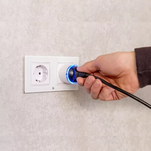 Shelly Plug S (Gen3) Wi-Fi + Bluetooth, Matter compatible smart plug, white