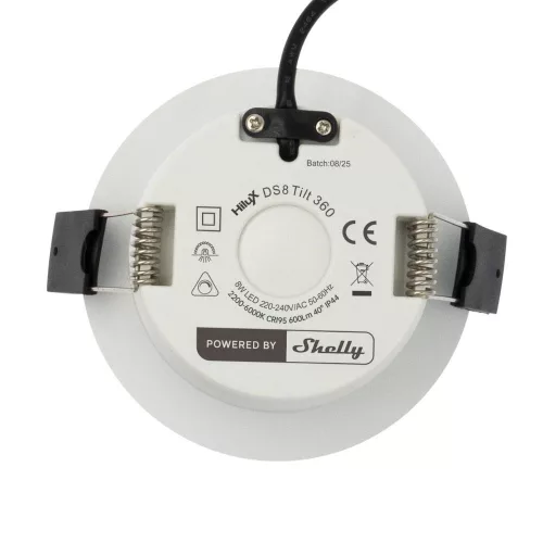 Shelly LightSolutions Hilux DS8 White – Smart spot light, dimmable, color temperature 2200K – 6000K, Wi-Fi, Bluetooth