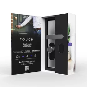   Shelly LOQED Smart Wi-Fi + Bluetooth Touch Lock, Silver Edition