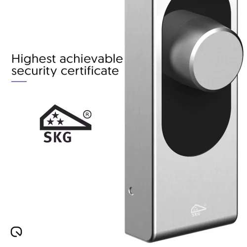Shelly LOQED Smart Wi-Fi + Bluetooth Touch Lock, Silver Edition