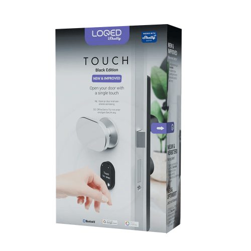 Shelly LOQED Touch Smart Lock 2s – Touchscreen smart lock, Wi-Fi, Bluetooth, black
