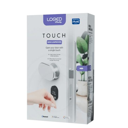 Shelly LOQED Touch Smart Lock 2s – Touchscreen smart lock, Wi-Fi, Bluetooth, silver