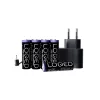 Shelly LOQED Power Kit – Charger adapter with 8× AA Ni-MH rechargeable batteries