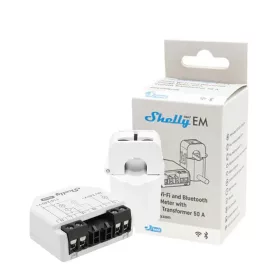   Shelly EM Gen3 one-phase, 2 channel power meter, with 50A clamp included