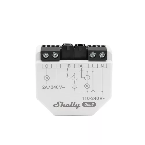 Shelly EM Gen3 one-phase, 2 channel power meter, with 50A clamp included