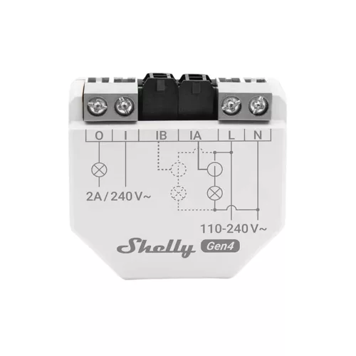 Shelly EM Gen4 – Single-phase, dual energy meter with 1x 50A current transformer and 2A contactor, Wi-Fi, Bluetooth, Zigbee, Matter (S4EM-002CXCEU)