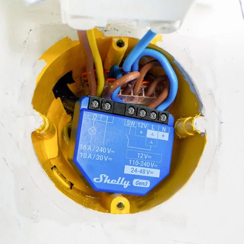 Shelly 1 GEN3 single channel Wi-Fi smart relay module (16A) (4-PACK)