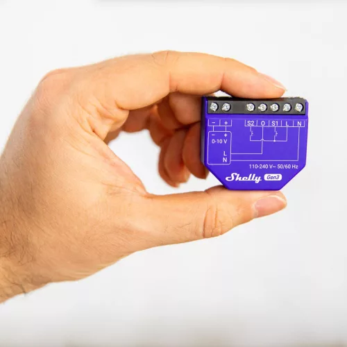 Shelly Plus 0/1-10V Dimmer GEN3, a smart Wi-Fi controller with 0-10V or 1-10V output