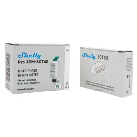  Shelly Pro 3EM-3CT63 – 3-Phase smart Wi-Fi + Ethernet energy meter (3 x 63A)