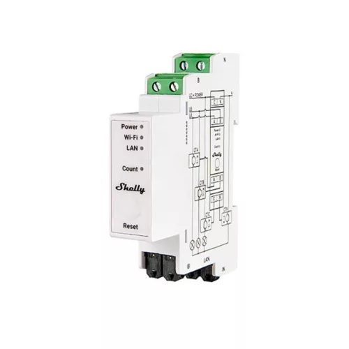 Shelly Pro 3EM 120A V2 – Energy meter, three-phase, with 3 x 120A current transformers, Wi-Fi, Ethernet, Matter (SPEM-003CEBEU)