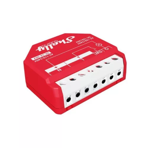 Shelly Qubino Wave 1PM smart relay with 1-gang, power meter, with Z-Wave protocol