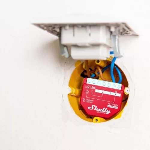 Shelly Qubino Wave 1PM smart relay with 1-gang, power meter, with Z-Wave protocol