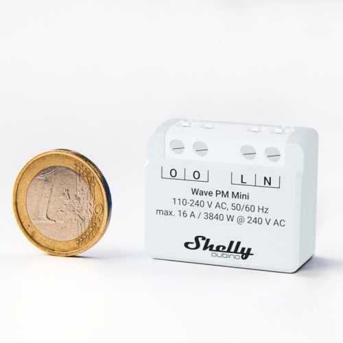 Shelly Qubino Wave PM MINI smart relay with 1-gang, power meter, with Z-Wave protocol