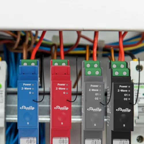 Shelly Qubino Wave PRO 2PM smart DIN-rail relay with 2-gang, power meter, with Z-Wave protocol
