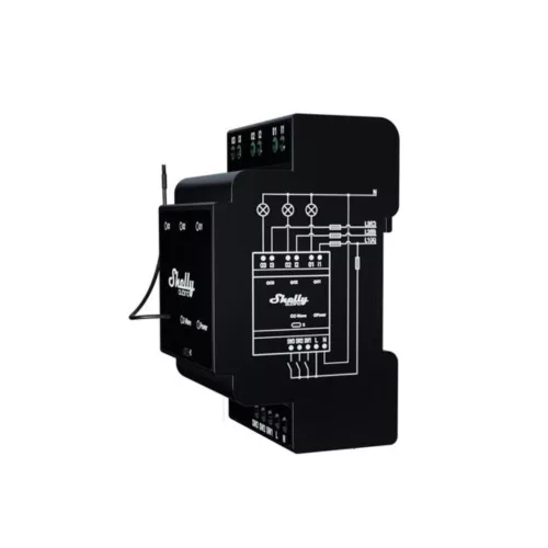 Shelly Qubino Wave PRO 3 smart DIN-rail relay with 3-gang, with Z-Wave protocol