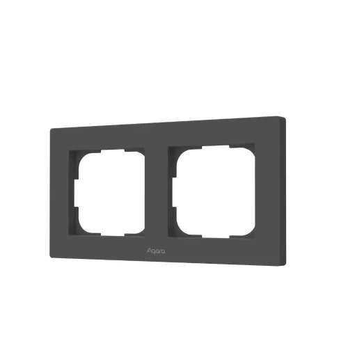 Aqara H2 EU Switch Frame (double / 2-gang), gray