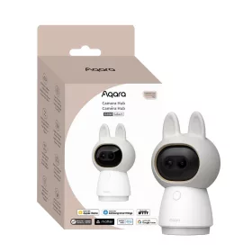  Aqara G350 CAMERA HUB – Smart pan/tilt/zoom camera with AI-powered face and pet recognition, Wi-Fi, Zigbee + Thread, Matter support, white (CH-C14D)