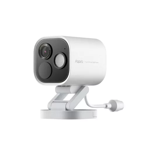 Aqara G5 Pro Camera hub, HomeKit Secure Video compatible camera with built-in Zigbee and Thread gateway, POE version, white