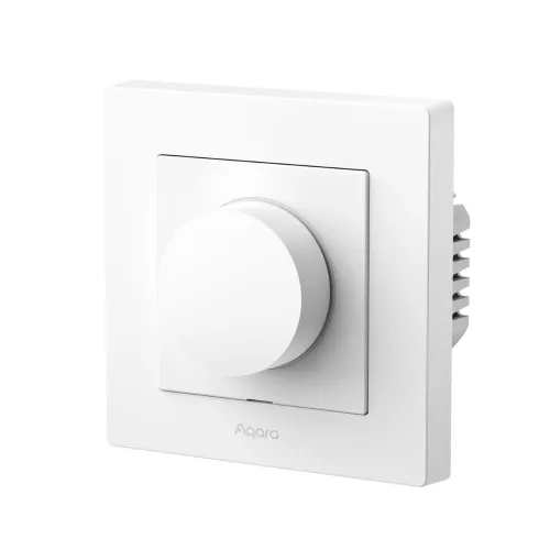 Aqara H2 Dimmer EU, Zigbee + Thread dimmer wall switch with universial wiring, white