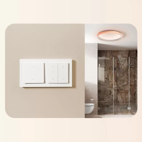 Aqara Light Switch H2 EU - 1 channel / 2 buttons smart Zigbee + Thread wall switch