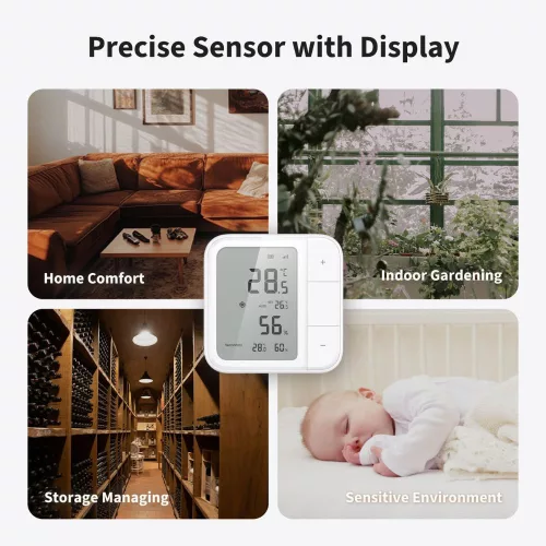 Aqara W100 wireless climate sensor, Zigbee + Thread, Matter compatible (TH-S04D)